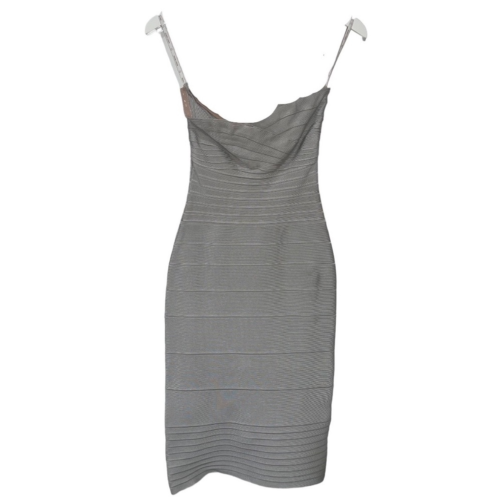 Herve Leger Authentic Grey Dress Strapped